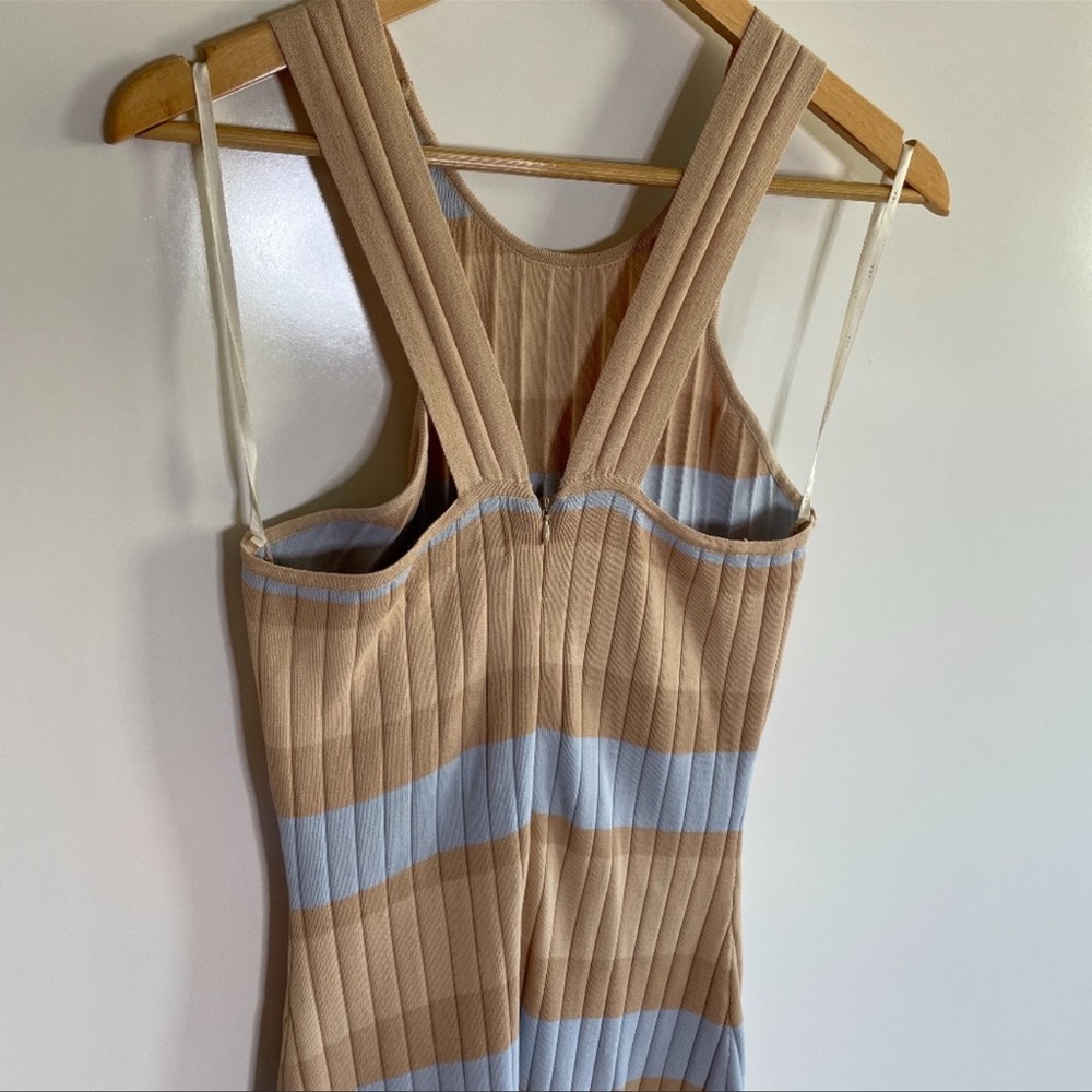 JOA Striped Bodycon Midi Casual Dress - Picture 6 of 7